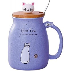 Ceramic Cat Mug - Purple 450ML/15OZ