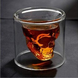 Skull Glass Cup - Crystal Shot Cup -250ML/8.5OZ