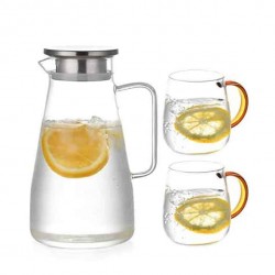 1.8 Liter Glass Pitcher with 2 Glasses