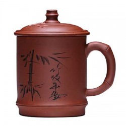 Bamboo Pattern Yixing Clay Tea Cup