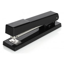 HwaGui Basics Stapler with 1000 Staples, Office Stapler, 25 Sheet Capacity, Non-Slip, Black