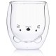 Double Wall Glass Cup - Cat Model 250ML/8.4OZ