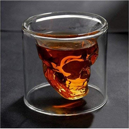 Skull Glass Cup - Crystal Shot Cup -250ML/8.5OZ