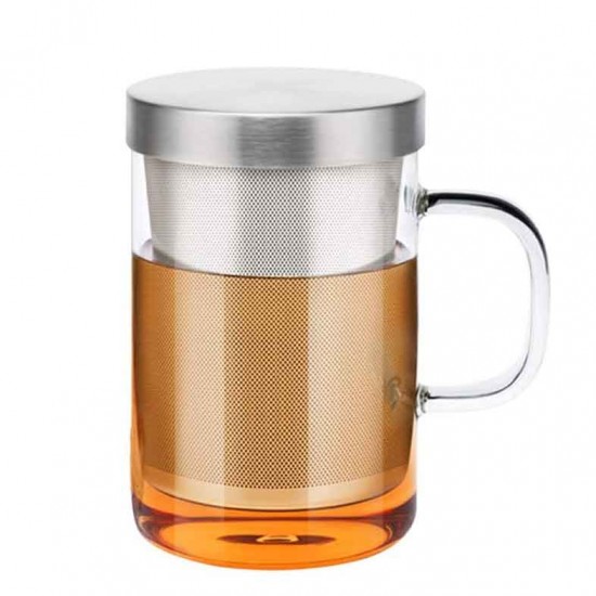 450ml Infuser Glass Tea Cup