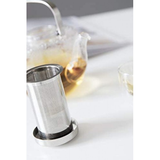 Infuser Steeper Kettle Set 4 Double Wall Teacups with Lid
