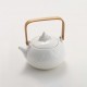 Japanese Classic White Ceramic Tea Set with 4 Cups