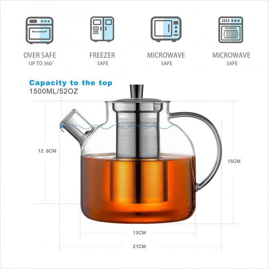 1500ml Stovetop Safe Tea Kettle