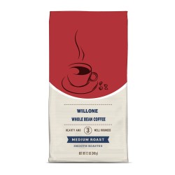 WILLONE  Barista Gran Crema Whole Bean Coffee Blend, Medium Espresso Roast