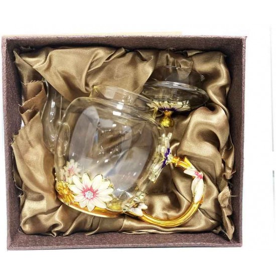 Flower Glass Kung Fu Tea Pot