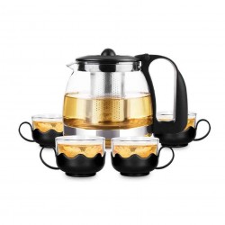700ml Glass Teapot Set with 4 Glasses
