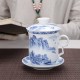 Chinese Landscape Painting Ceramic Teacup