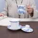 Chinese Landscape Painting Ceramic Teacup