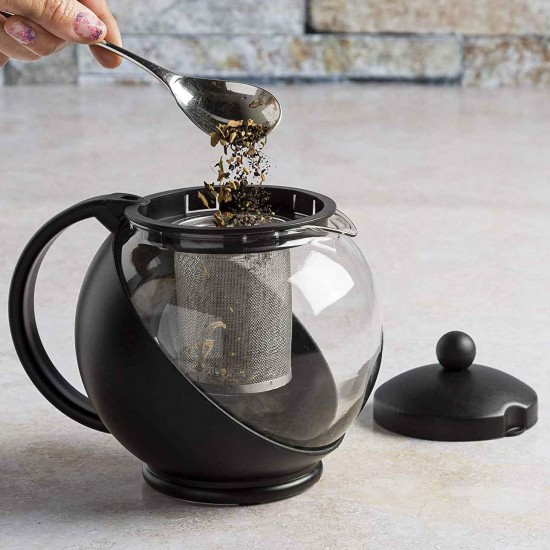 Half-Moon Glass Teapots 