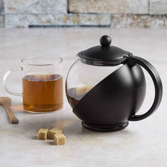 Half-Moon Glass Teapots 
