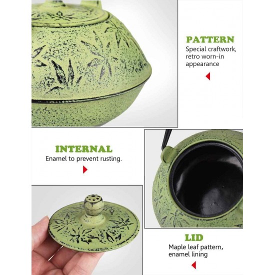 Japanese Cast Iron Teapot Green/700ml