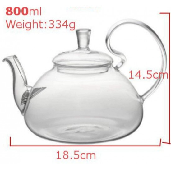 Heat-Resistant Glass Teapot 800ml