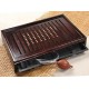 Chinese Ceramic Kung Fu Tea Set With Wood Tea Tray