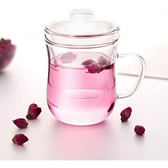 Clear Glass Tea Cup 400ml