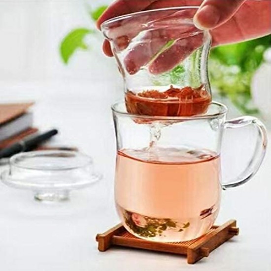 Clear Glass Tea Cup 400ml