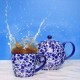 Pottery Splash Globe Teapot 