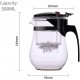 Easy-to-Filter Glass Teapot 500ml