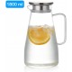 1.8 Liter Glass Pitcher with 2 Glasses