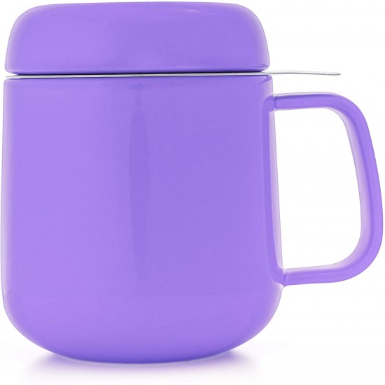 Small Mug with Lid and Stainless Steel Filter