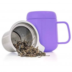 Small Mug with Lid and Stainless Steel Filter