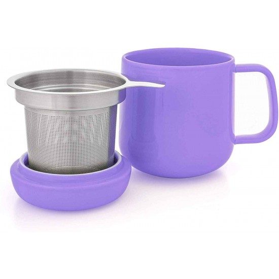 Small Mug with Lid and Stainless Steel Filter