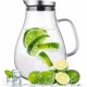 Large Glass Water Pitcher with Lid 2000ml/68oz