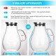 Large Glass Water Pitcher with Lid 2000ml/68oz