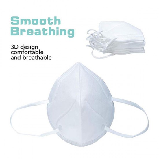 Resuable White N95 Mouth Mask 5Pcs