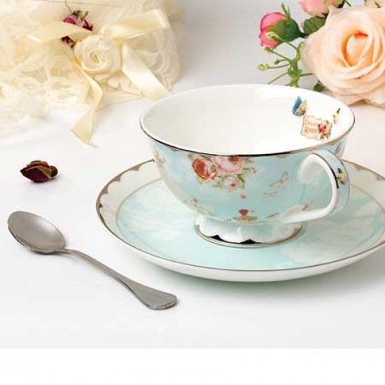 British Vintage Tea Cup Saucer And Spoon Sets