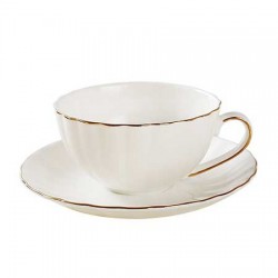 White Bone China British Tea Cup