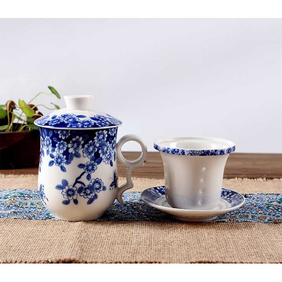 Blue And White Porcelain Chinese Tea Cup