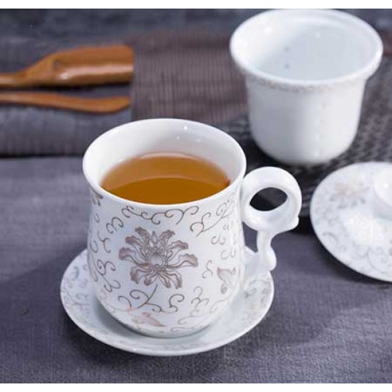 Chinese Blue And White Ceramic Tea Cup