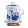 Lotus Pattern Blue And White Ceramic Tea Cup