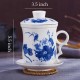 Lotus Pattern Blue And White Ceramic Tea Cup