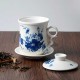 Lotus Pattern Blue And White Ceramic Tea Cup