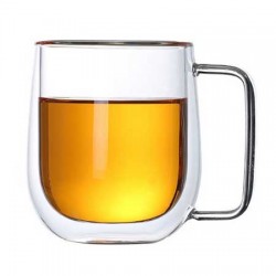 Double Wall Glass Cups 400ml/13.5oz