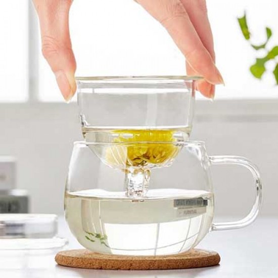 Heat Resistant Glass Tea Cup 350ml/12.0oz