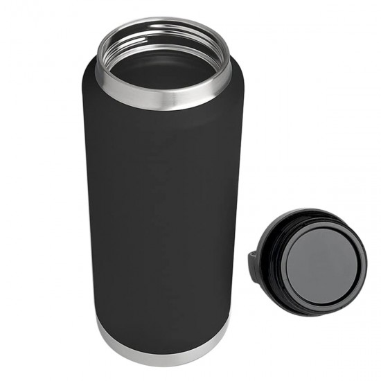 Black Stainless Steel Water Bottle With Tripehaul Cap 36oz