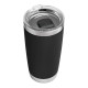 HwaGui Black Stainless Steel Vacuum Insulated Tumbler With Magslider Lid 20oz