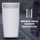 HwaGui Black Stainless Steel Vacuum Insulated Tumbler With Magslider Lid 20oz