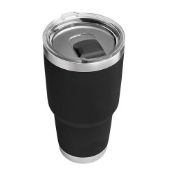 Stainless Steel Vacuum Insulated Tumbler With Magslider Lid Black 30oz