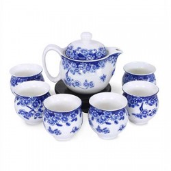 Chinese Blue And White Ceramic Tea Set