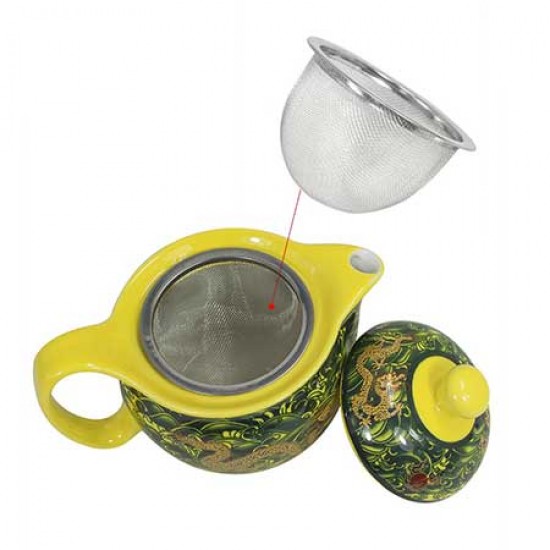 Chinese Dragon Ceramic Tea Pot Set