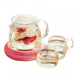 Glass Tea Set with Thermostatic Tea Mat