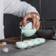 Green Travel Portable Ceramic Tea Set