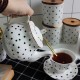 British Bone China Dot Teapot 